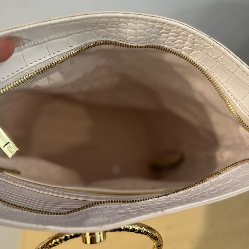 Ted Baker White Croc-Embossed Tote Bag with Gold Accents - Picture 8 of 16